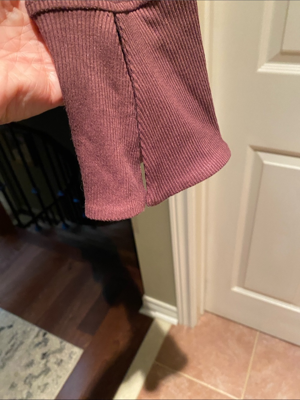 Dynamite Brown Ribbed Button-Down Top - Picture 2 of 5